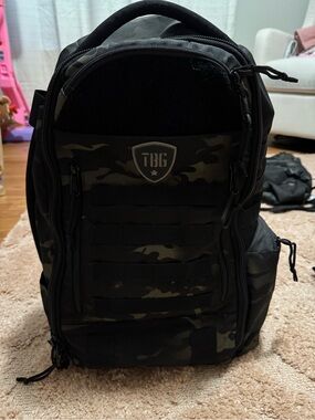 Men's Camo Tactical Baby Gear Diaper bag - Black/Olive